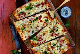 Heerlijke flammkuchen